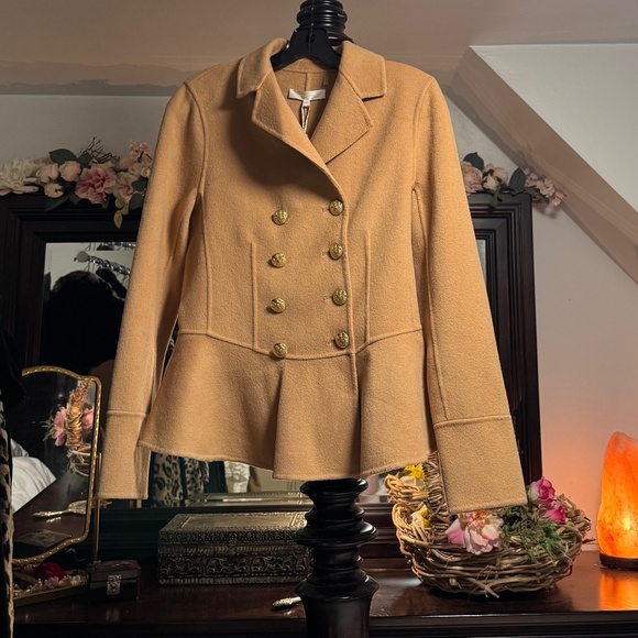 NWT Love Shack Fancy Morrow Jacket Camel 4 - Picture 1 of 14